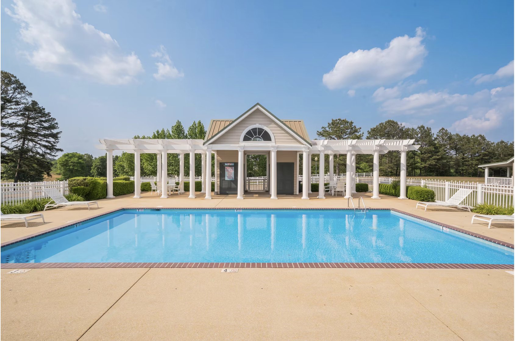One of the community swimming pools at Pickwick Pines Resort.